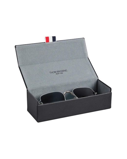Thom Browne Gray Square-Frame Sunglasses