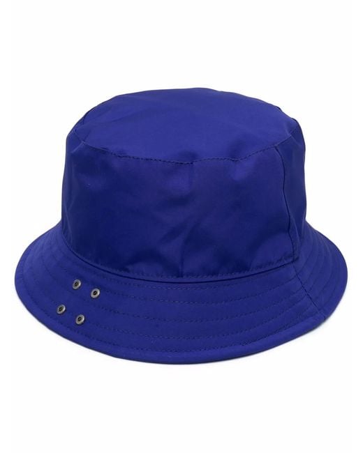 MSGM Blue Rivet Detail Bucket Hat for men