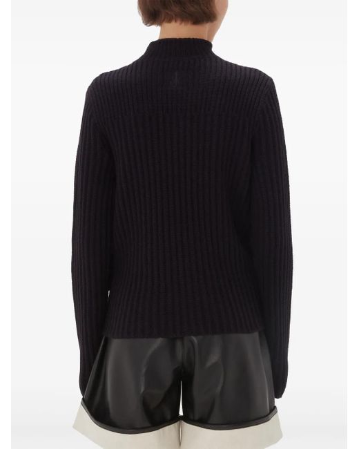 J.W. Anderson Black Panelled Flap Sweater