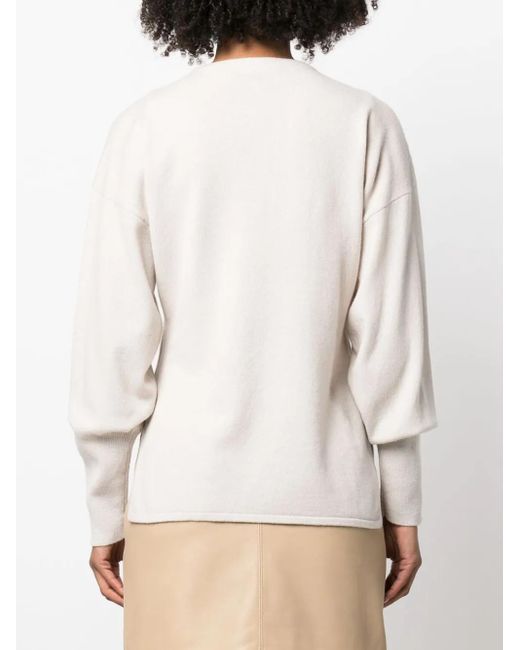 Fabiana Filippi Natural Wool And Silk Blend Sweater