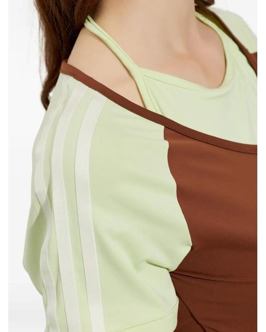 Adidas Brown Summer Glow Layered-Effect T-Shirt