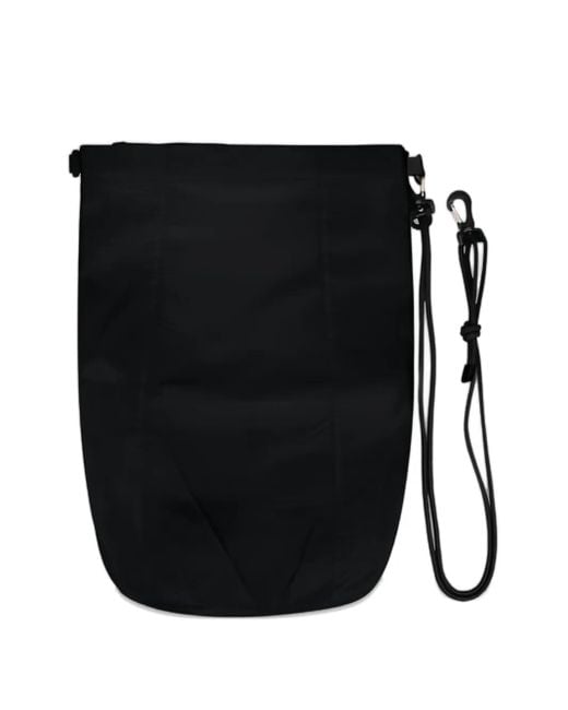 Herno Black Adjustable-Strap Shoulder Bag