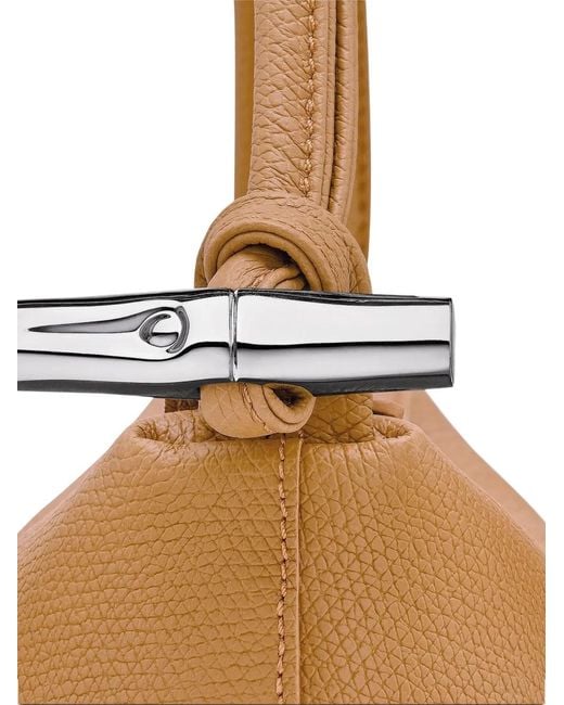 Longchamp Brown Le Roseau M Shoulder Bag