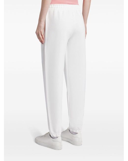 Lacoste White Elasticated-waist Organic Cotton Track Pants