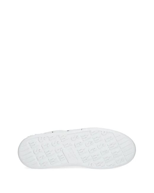 MSGM White Logo-Print Sneakers for men