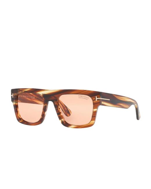 Tom Ford Pink Fausto Square-Frame Sunglasses for men