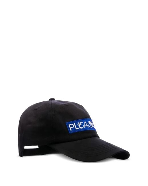 Pleasures Black Unity Logo-Patch Cap