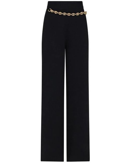 Rabanne Blue Wide Leg Trousers With Belt