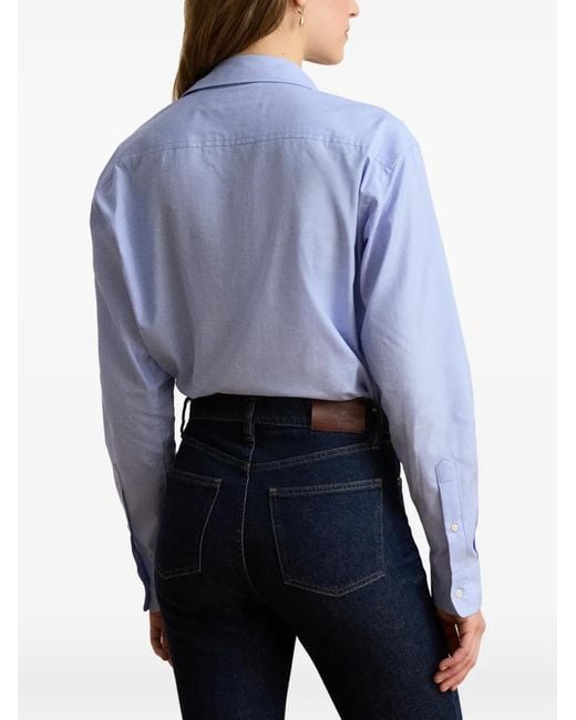 Ralph Lauren Blue Long-Sleeve Button-Down Shirt