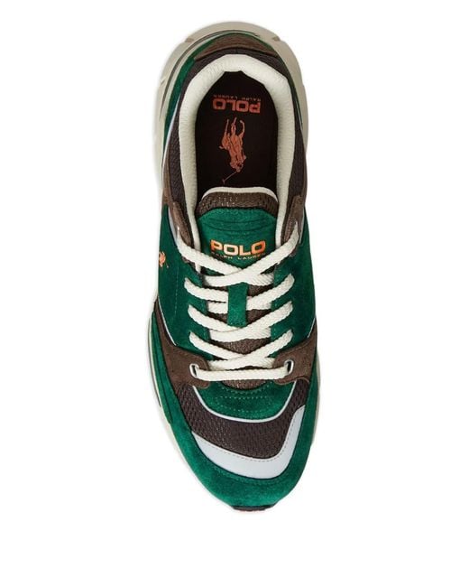 Polo Ralph Lauren Green Trackster 250 Sneakers for men