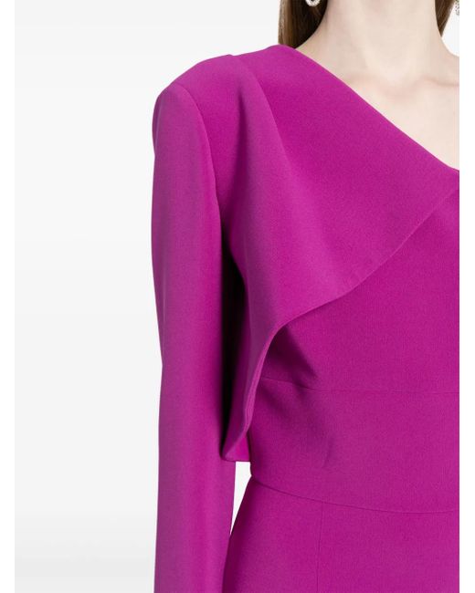 Elie Saab ワンショルダー イブニングドレス Purple