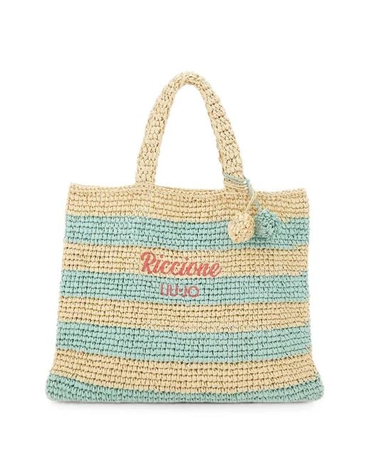 Liu Jo Natural Plentia Riccione Interwoven Tote Bag