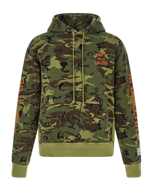 GALLERY DEPT. Green Dépt. De La Galerie Camouflage Hoodie