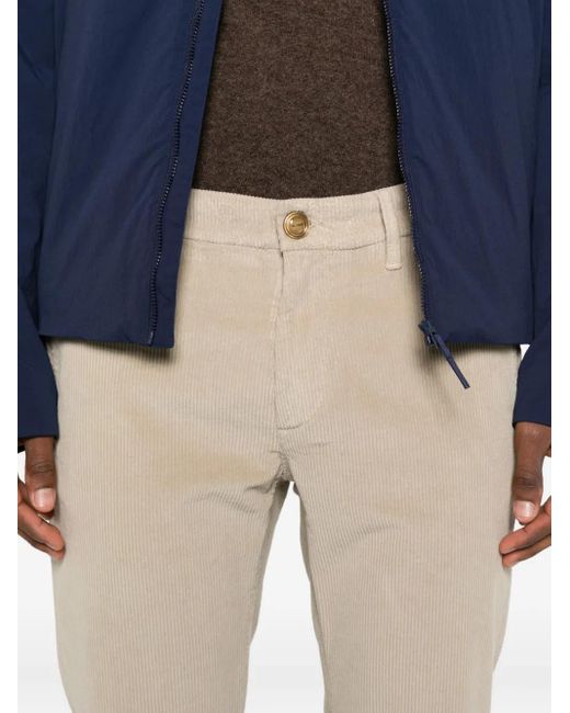 Re-hash Natural Mucha Corduroy Cuffed-Hem Chinos for men