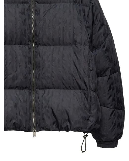 MSGM Black Zip-Up Padded Jacket for men