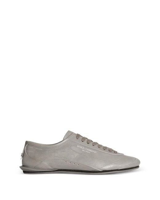 Dolce & Gabbana White Calfskin Lipari Sneakers for men