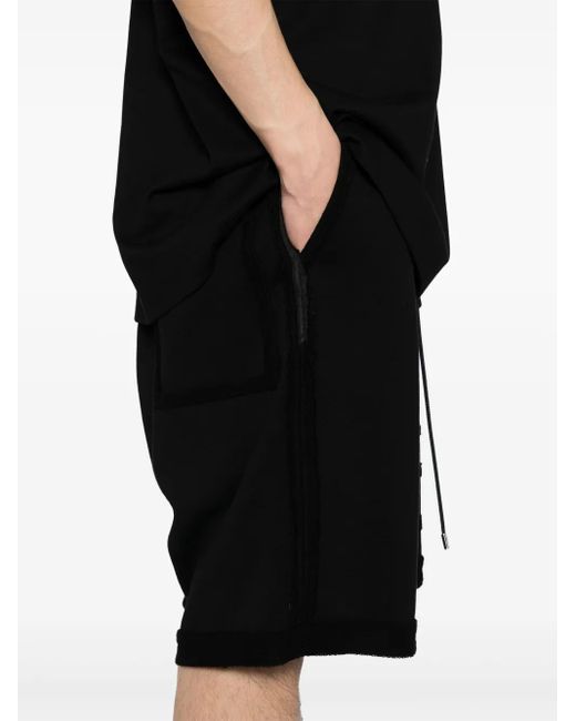 メンズ MASTERMIND WORLD カットオフ トラックショーツ Black