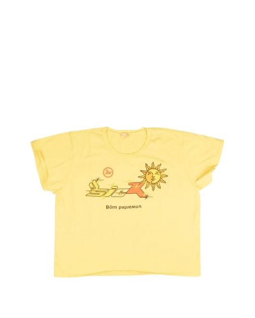 Sicko Yellow Unwanted Sunshine Printed T-Shirt for men