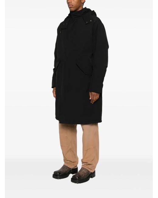 A.P.C. Black Single-Breasted Coat for men