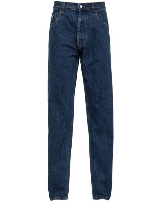 Prada Blue Low-Rise Straight-Leg Jeans for men