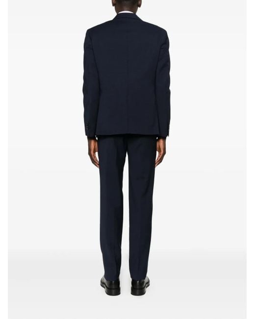 Manuel Ritz Blue Wool Single-Breasted Suit for men