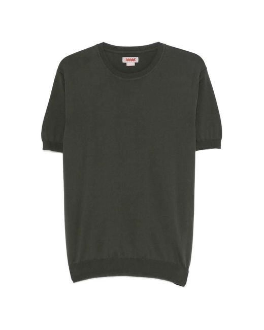 Baracuta Green Solid Cotton T-Shirt for men
