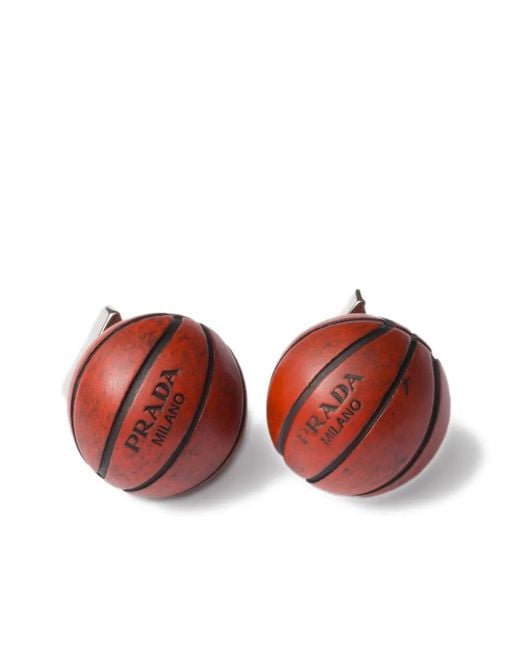 メンズ Prada Basketball ピアス Red