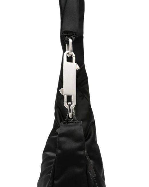 Rick Owens Black Lobster-Clasp Tote Bag