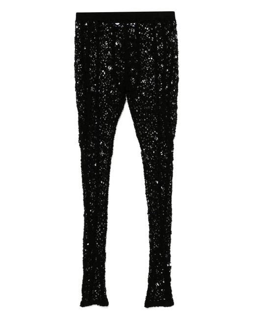 メンズ Julius カットアウト パンツ Black