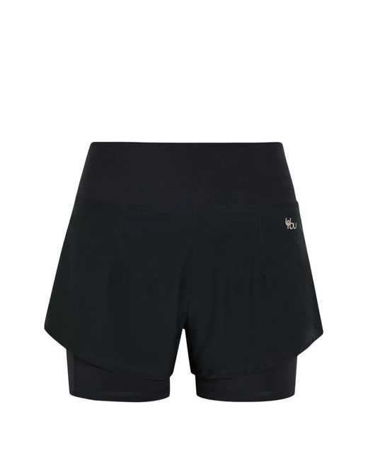 Now You Live Black Ashby Layered Shorts