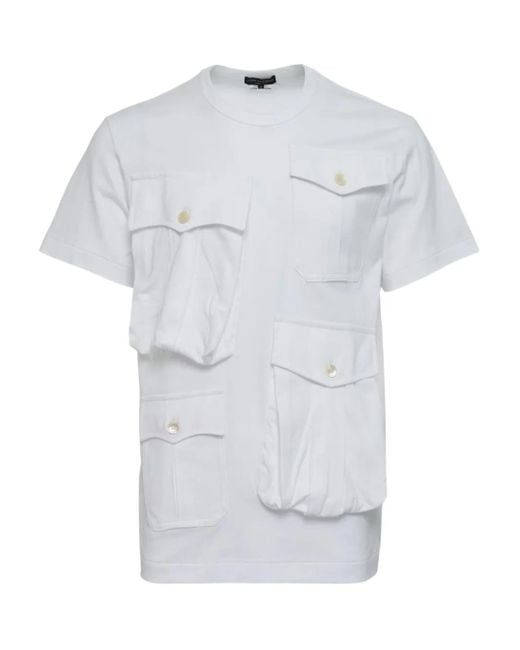 Comme des Garçons White Pocket T-Shirt for men