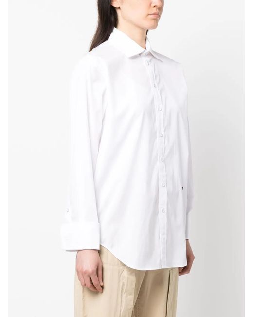 Rag & Bone White Classic Button-Up Shirt