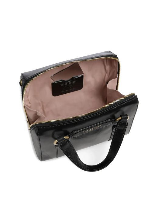 The Bridge Black Leather Tote Bag