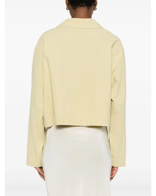 Nanushka Cropped Blouse in het Natural