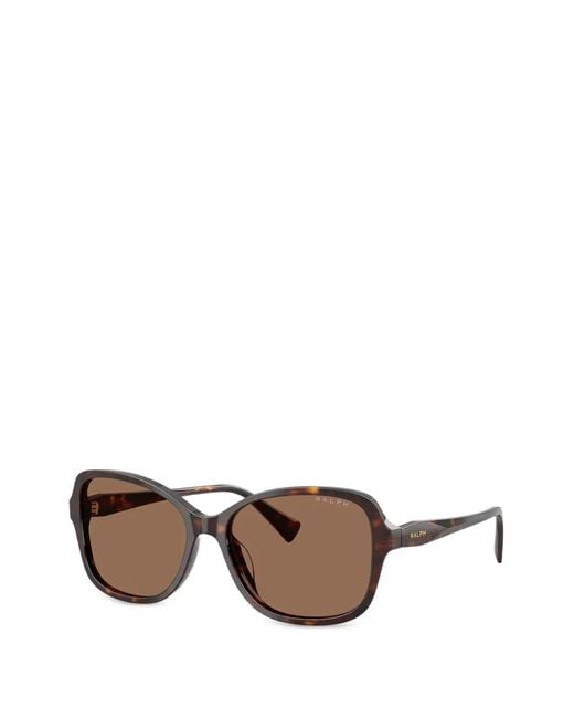 Polo Ralph Lauren Brown Square-Frame Sunglasses