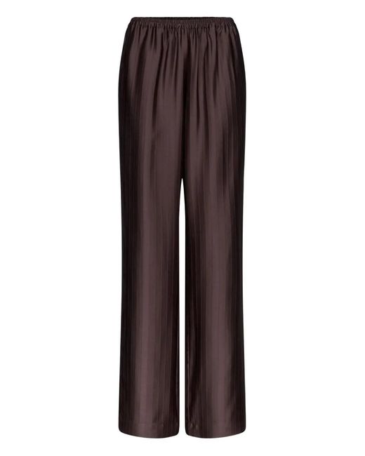Loulou de Saison Brown Kadala Striped Trousers