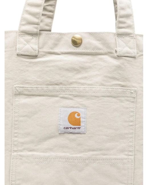 Carhartt White Pocket Detail Tote Bag