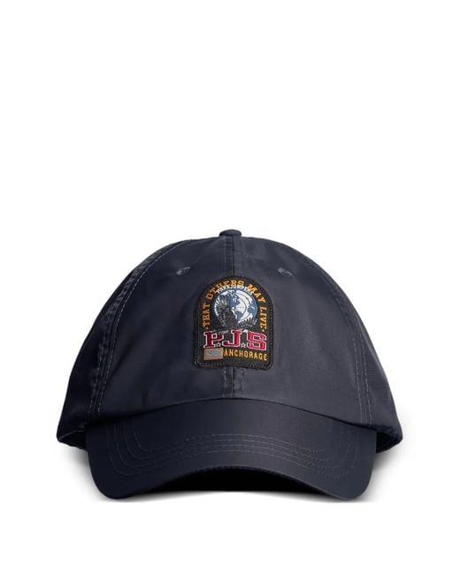 Parajumpers Blue Logo-Patch Lanyard Baseball Cap