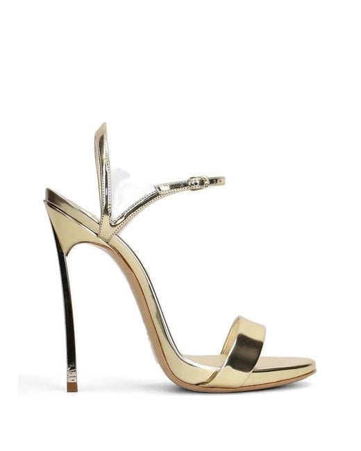 Casadei Blade Metallic Sandals