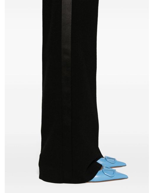 Pantalon de tailleur en laine à taille haute Chloé en coloris Black