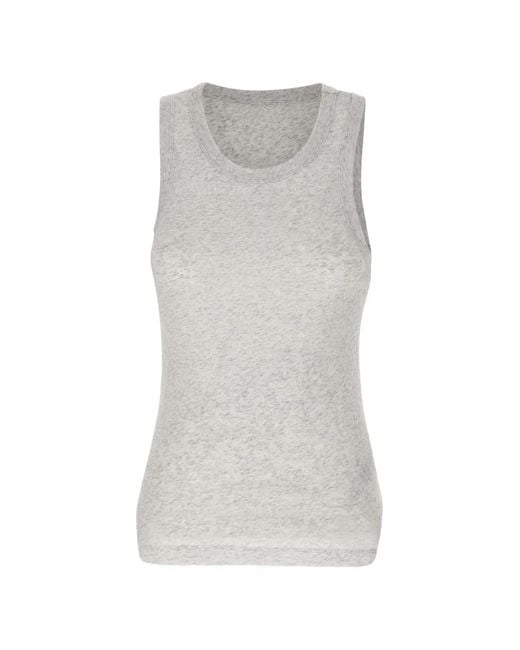 Entire studios Gray Crew Neck Sleeveless Top
