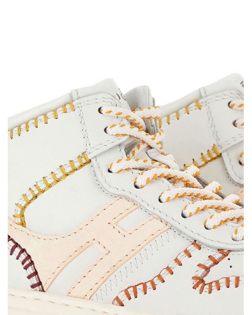 Baskets montantes à lacets Hogan en coloris White