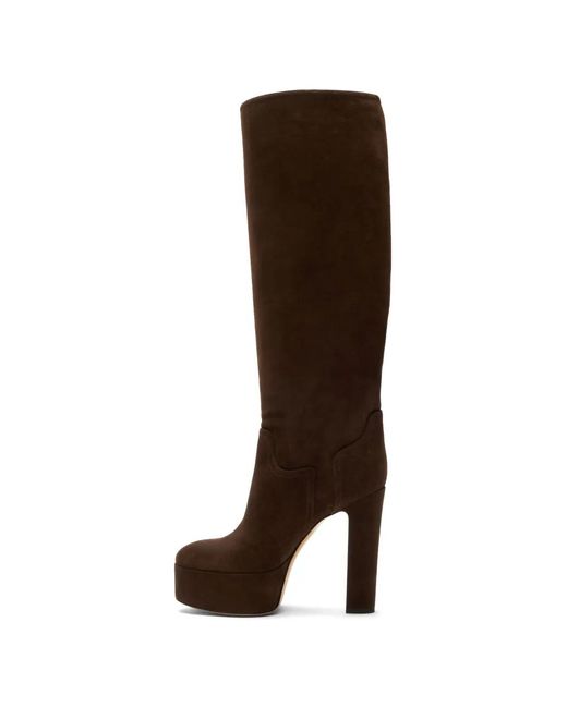 Casadei Brown Bottines Patty À Plateforme