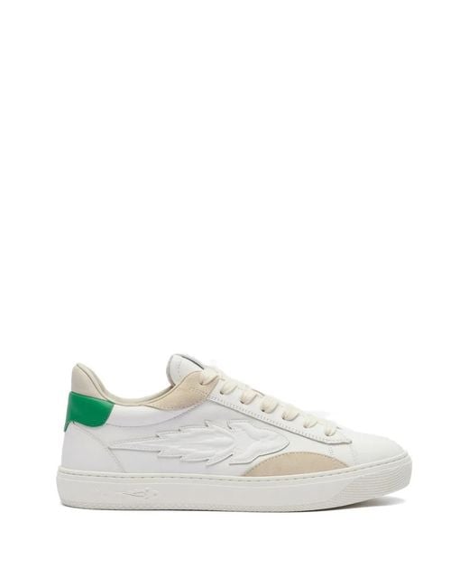 ENTERPRISE JAPAN White Rocket Appliqued Sneakers for men