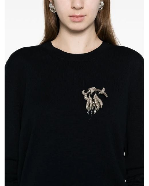 N°21 Black Crew-Neck Sweater