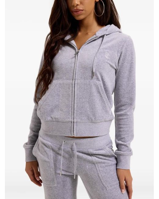 Juicy Couture Gray Robertson Textured Hoodie
