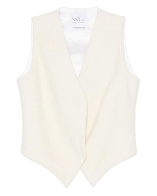 Vestiaire d'un Oiseau Libre Vネック ベスト White