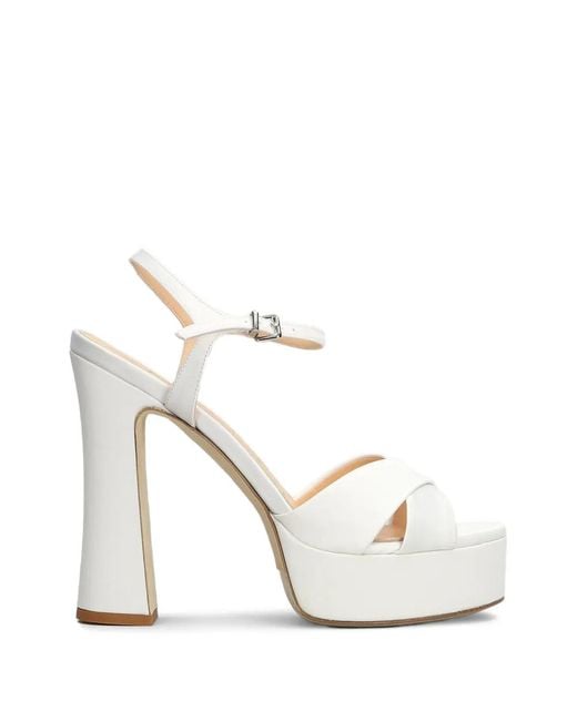 Chantal White 14Cm Platform Sandals