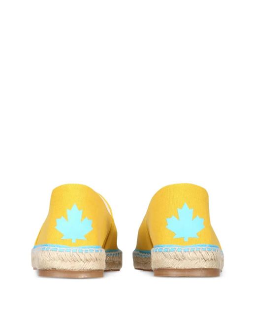 DSquared² Yellow Logo Espadrilles for men