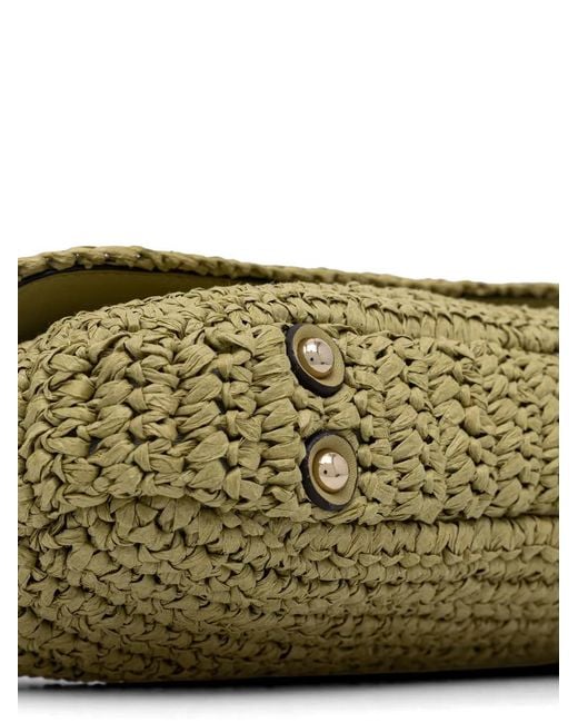 Guess Green Ofelia Woven Shoulder Bag